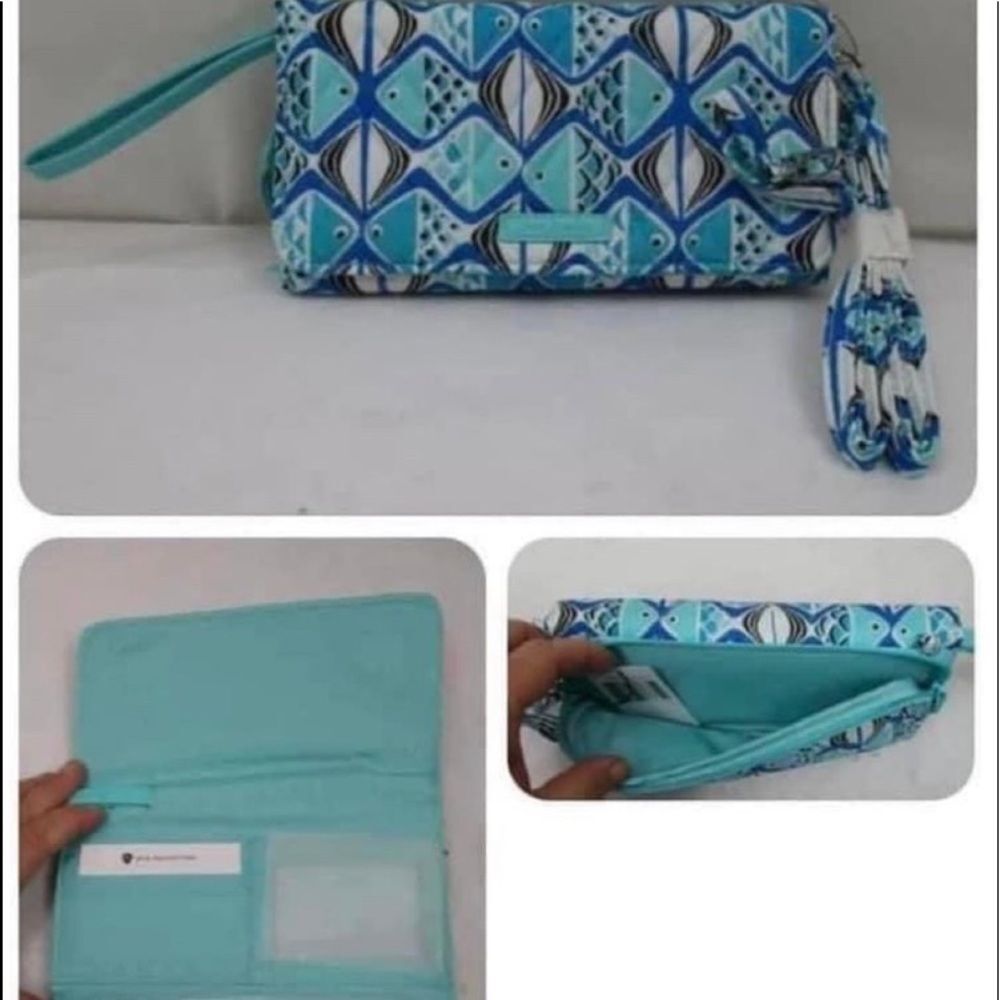 - New Vera Bradley RFID wallet Crossbody Go Fish Go retails $69